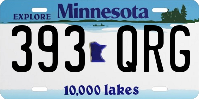 MN license plate 393QRG
