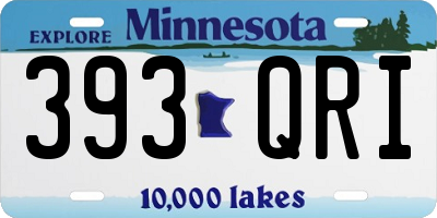MN license plate 393QRI