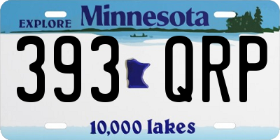 MN license plate 393QRP