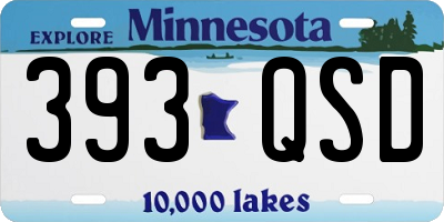 MN license plate 393QSD