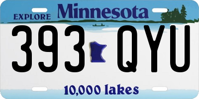 MN license plate 393QYU