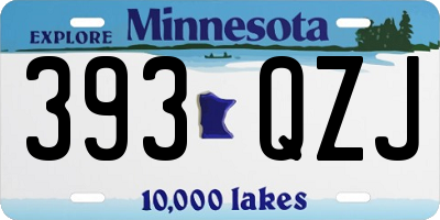 MN license plate 393QZJ
