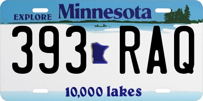 MN license plate 393RAQ