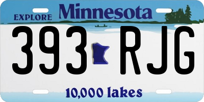MN license plate 393RJG