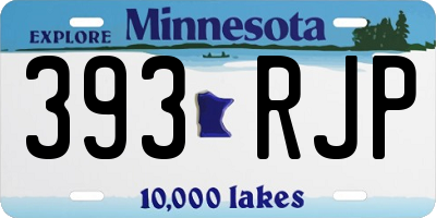 MN license plate 393RJP