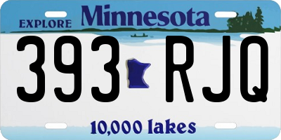 MN license plate 393RJQ