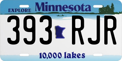 MN license plate 393RJR