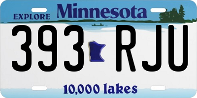 MN license plate 393RJU