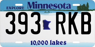 MN license plate 393RKB