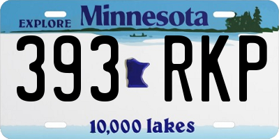MN license plate 393RKP