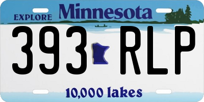 MN license plate 393RLP