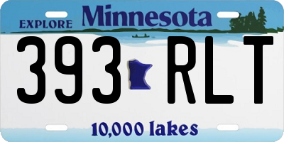 MN license plate 393RLT