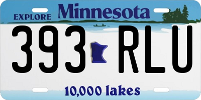 MN license plate 393RLU
