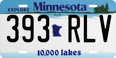 MN license plate 393RLV
