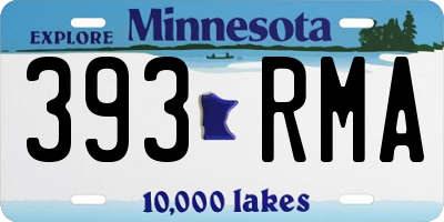 MN license plate 393RMA
