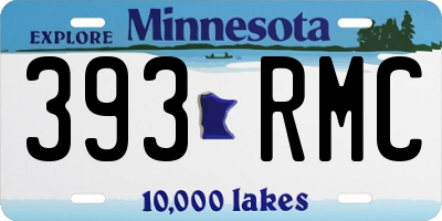 MN license plate 393RMC