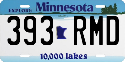 MN license plate 393RMD