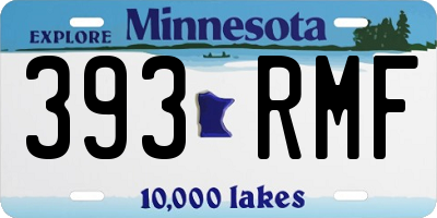 MN license plate 393RMF