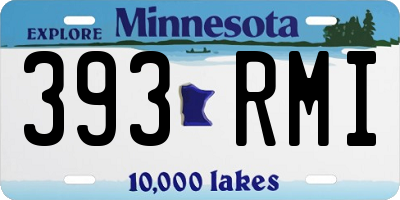 MN license plate 393RMI