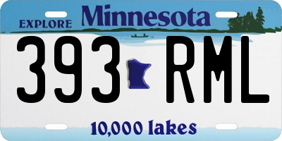 MN license plate 393RML