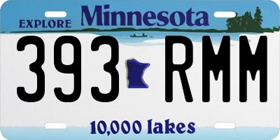 MN license plate 393RMM