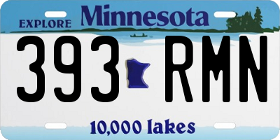 MN license plate 393RMN
