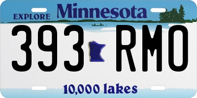 MN license plate 393RMO