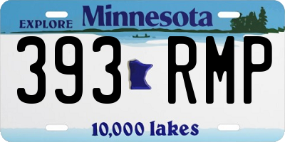 MN license plate 393RMP