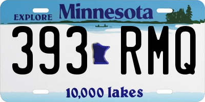 MN license plate 393RMQ