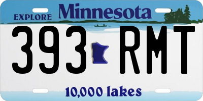 MN license plate 393RMT