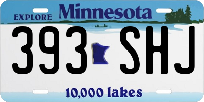 MN license plate 393SHJ