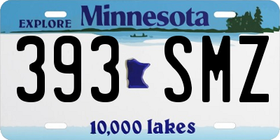MN license plate 393SMZ