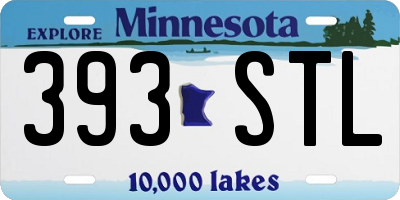 MN license plate 393STL