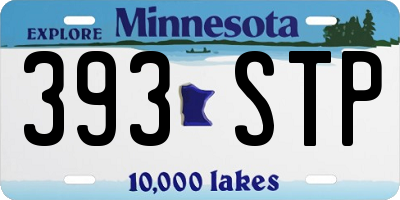 MN license plate 393STP