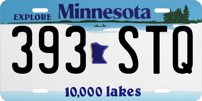 MN license plate 393STQ