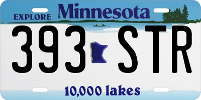 MN license plate 393STR