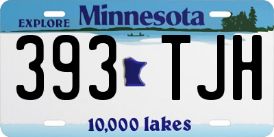 MN license plate 393TJH
