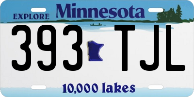 MN license plate 393TJL