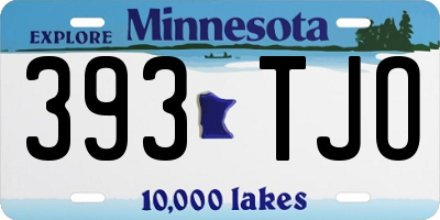 MN license plate 393TJO
