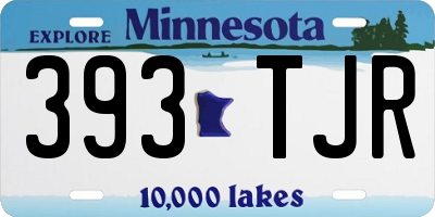 MN license plate 393TJR
