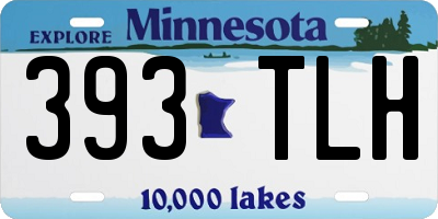 MN license plate 393TLH