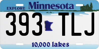 MN license plate 393TLJ