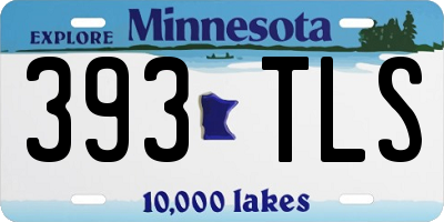 MN license plate 393TLS