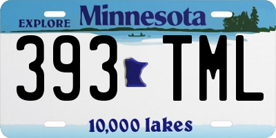 MN license plate 393TML