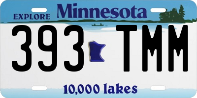 MN license plate 393TMM