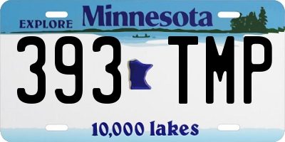 MN license plate 393TMP