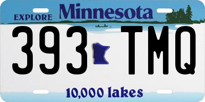 MN license plate 393TMQ