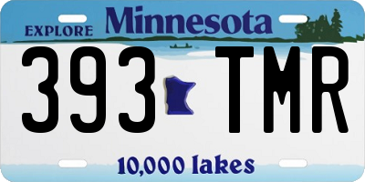 MN license plate 393TMR