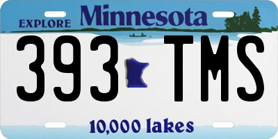 MN license plate 393TMS