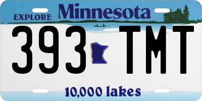 MN license plate 393TMT
